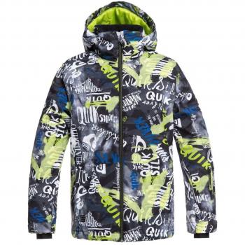 Quiksilver Mission Chaqueta de Nieve, Niños, Negro