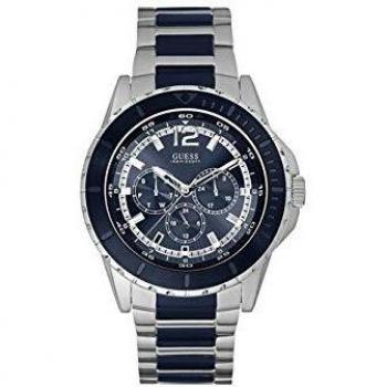 Guess Reloj Análogo clásico para Hombre de Cuarzo con Correa en Acero Inoxidable W0478G2
