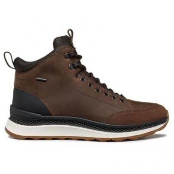 Geox Spherica Actif X2 ABX, Bota de Tobillo para Hombre, color Marrón Oscuro/Negro, talla 45 EU