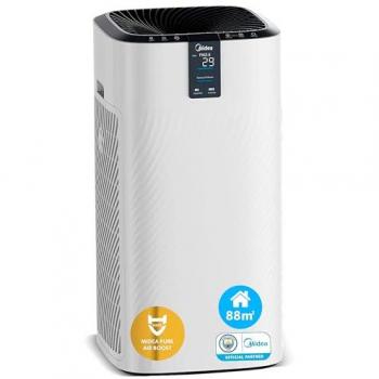 Purificador de Aire MIDEA KJ700G-H32 con Filtro HEPA para áreas hasta 88 m2 - Silencioso, alta potencia CADR 740 m3/h, neutralizador de olores y elimina el 99