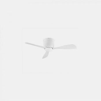Ventilador de techo Bora Glass, acero blanco, arenado 21,6 Cm