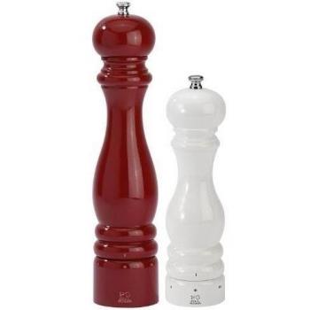 Set Paris molinillo de pimienta y sal u select 30 PM roja y SM cm 22 cm blanco