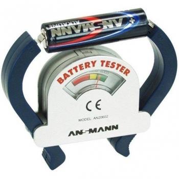 Ansmann 4000001 - Universal, comprobador de Pilas pequeñas, Bloques de 9V, señalización de la Capacidad restante