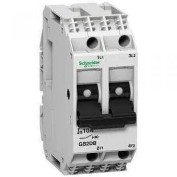 Schneider Electric 2-Pole Thermal/Magnetic Circuit Breaker 1A, Model GB2DB06