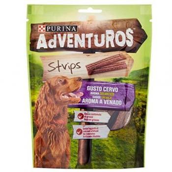 Adventuros Strips Snack Perro Aroma a Venado 90 g - 90 gr