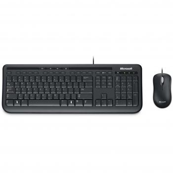 Teclado y Ratón Microsoft Wired Desktop 600 USB Negro AZERTY