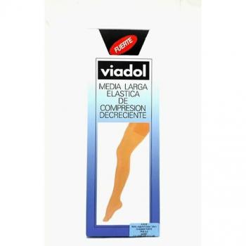 Viadol Strong Compression Knee-High Socks Beige Large Size