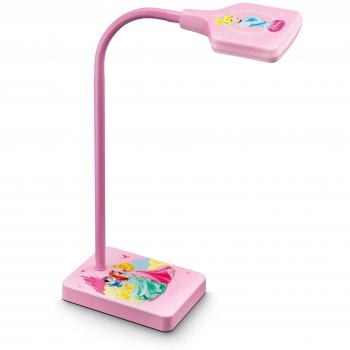 Philips Disney Princesas - Lámpara de escritorio, LED, luz fría, bombilla de 4 W, color rosa
