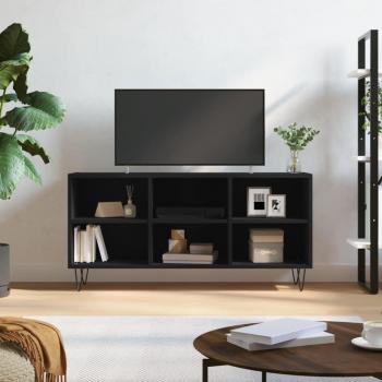 Mueble de TV madera de ingeniería negro 103,5x30x50 cm vidaXL