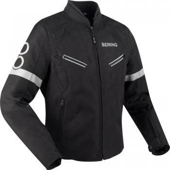 Chaqueta de Moto Bering Exup Negra Textil Impermeable (Tamaño L)