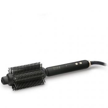 Cepillo Eléctrico Diva Pro Styling Volume Curling Hot Brush Precious Metal Gold Dust, Color Negro con Tecnología Avanzada