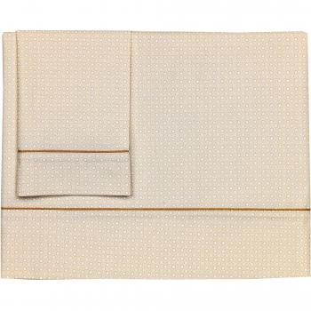 Petit Praia Max E4785500 - Juego sábanas tríptico cuna 80 x 130  , color beige y blanco