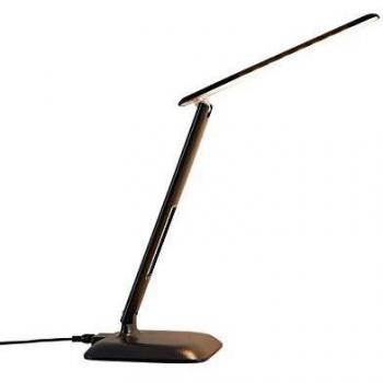 Lámpara de mesa LED Lindby Ludmilla, moderna, color negro, material plástico, 1 llama