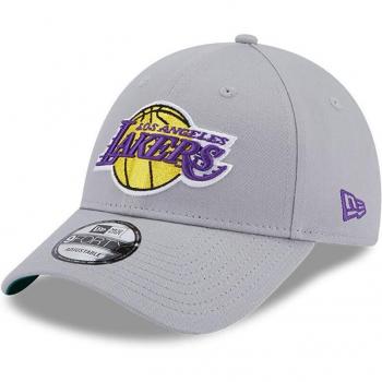 Gorra New Era 9Forty LA Lakers Team Side Patch Gris