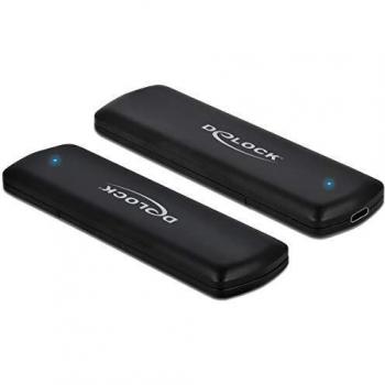 Carcasa Externa M.2 NVMe PCIe SSD USB Type-C 3.2 Gen 2 Sin Herramientas Negra Delock