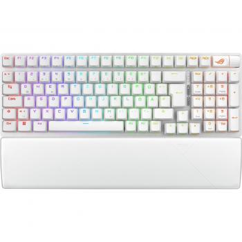 Teclado Gaming ASUS ROG Strix Scope II 96 Wireless RGB - 96% - Retroiluminado - Bluetooth 5.1 y USB - Switches ROG NX Hot-Swappable - Blanco