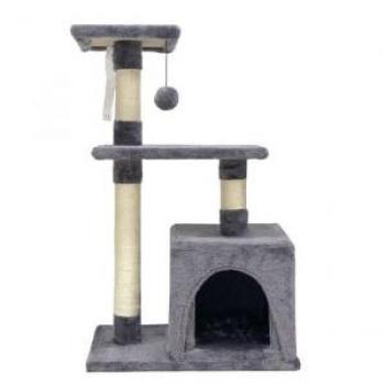 Rascador para Gatos POPPY 50 x 30 x 80 cm Gris