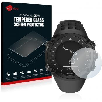savvies Protector Cristal Templado Compatible con Suunto Ambit Protector Pantalla Vidrio, Protección 9H, Pelicula Anti-Huellas