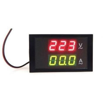 KKmoon Medidor de Tensión Digital LED del Voltímetro del Amperímetro con Transformador de Corriente AC80-300V 0-100.0A Dual Display