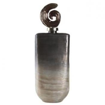 Jarrón DKD Home Decor Multicolor Aluminio Cristal 19 x 12 x 55 cm