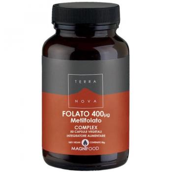 Terranova Folate (Methylfolate) 400mcg Complex - 50 Vegicaps