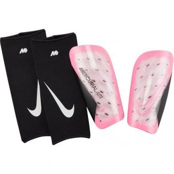 Nike Mercurial Lite Espinilleras de fútbol - Rosa, ligeras, protección contra impactos, diseño ergonómico, ajuste seguro, material transpirable