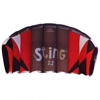 Flexifoil 3.3m2/3.1m Ancho Sting 4-Líneas Barrilete de Poder con garantía de 90 días o Devolución de su dinero! Por el Diseñador con Record Mundial de Barriletes de Poder - Seguro, Confiable y Durable barrilete de poder, Kitesurf y entrenamiento y tr