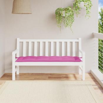 Pink Oxford Fabric Garden Bench Cushion 150x50x7 cm