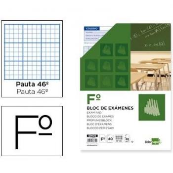 Bloc examenes Fº 40h 60gr Rayado nº 46