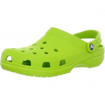 crocs Classic - Zuecos de material sintético unisex, color verde