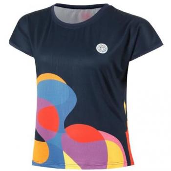Camiseta Bidi Badu Twiggy Capsleeve Mujer Azul Oscuro Multicolor S