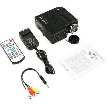 Proyector LED Portátil UC28 PRO con HDMI, Mini VGA, USB, SD y AV - Cine en Casa Digital LCD