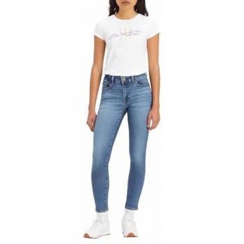 Levi's 711 Double Button Women's Skinny Jeans - Mid Indigo, Size W25 L30