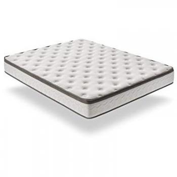 Colchón Viscoelástico Premium Luxury Crystal 90x200 cm - Núcleo HR Microcelular, Altura 28 cm, Acolchado Visco Gel y Supersoft Confort, Firmeza Medio-Alta