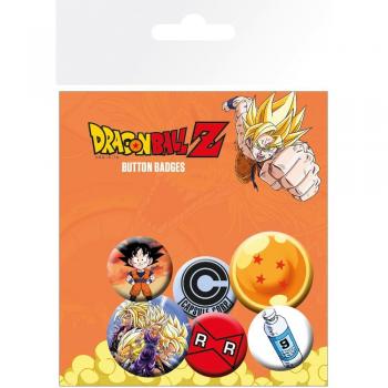 GB eye Pack de chapas Dragon Ball Z, Metal, Multicolor, 25 x 32 mm