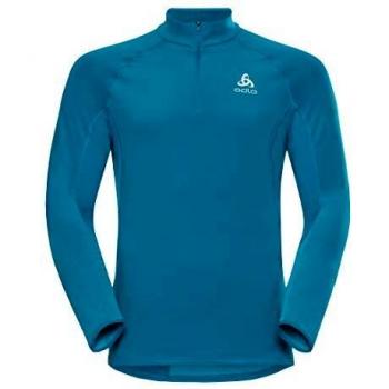Odlo Zeroweight Warm Camiseta Mangas Largas, Hombre, Azul, L
