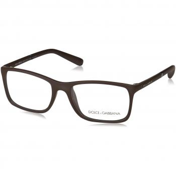 Dolce & Gabbana Lifestyle, Monturas de Gafas para Hombre, Brown Rubber, 53