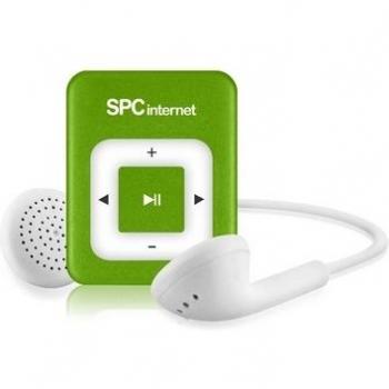 SPC 8244V - Reproductor MP3 con clip de 4 GB, color verde