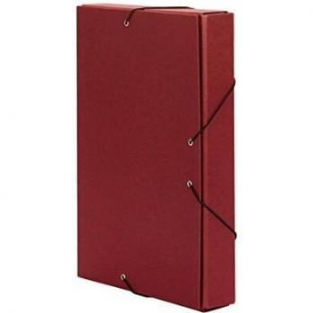Pardo 273930 - Carpeta de proyectos con gomas, 90 mm, color rojo