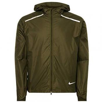 NIKE M Nk Repel Jacket Chaqueta, Hombre, Sequoia/Reflective silv, L