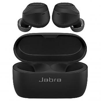 Jabra Elite 75t Auriculares Inalámbricos con Bluetooth, Micrófono Integrado, Estuche de Carga Inalámbrica WLC, Color Negro