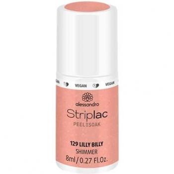 Alessandro Striplac Peel or Soak Vegan Lilly Billy LED Nail Polish in Fresh Apricot 8ml