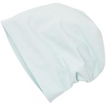 Pastel Ice Blue Jersey Beanie Hat