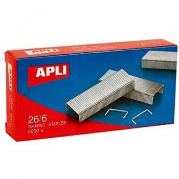 APLI 13472 - Pack de 5000 grapas, gris