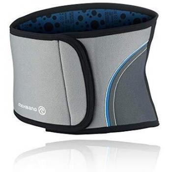 Rehband Core Line - Protección de espalda de deporte para hombre, tamaño XXL: 39 - 43, color gris