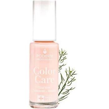 Esmalte de Uñas Poderm Color Care Rosa Poudré 8ml con Tea Tree, Silicium y Biotina para Uñas Dañadas