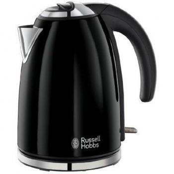 Russell Hobbs 18946-70 Colours Black - Hervidor, 1,7 l, resistencia oculta, indicador lateral nivel del agua