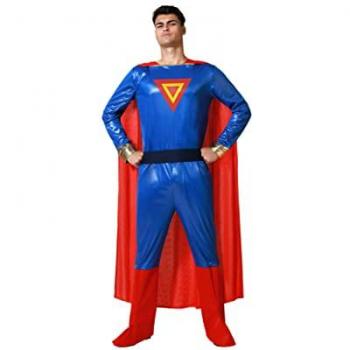 Disfraz de Héroe de Cómic Azul Adulto M/L con Superpoderes