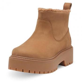 Timberland Women's Stone Street Warm Lined Ankle Boots in Yellow, Size 7