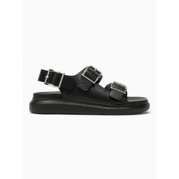 Alexander McQueen Men's Leather Sandal Black Size 42 782466WIEU3